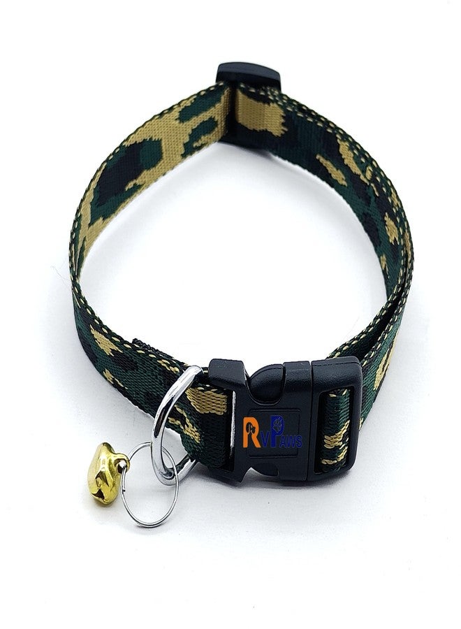 Pups&Pets طوق نايلون للحيوانات الأليفة من Pups&Pets مع مقود وإبزيم قابل للتعديل وسريع الفتح، طقم طوق يسمح بمرور الهواء، مثالي للعب والمشي في الهواء الطلق، للجراء والقطط (أخضر وأصفر). - Image 5